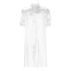 thumbnail image 5 of Puntoco Vestido Holgado Con Cuello Redondo Y Mangas Abullonadas Plisadas Con Cordones Blanco S,Regalos Para Mujer Joven, 5 of 5