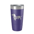 thumbnail image 1 of Dachshund Mom Tumbler Dog Travel Mug Gift Insulated Laser Engraved Coffee Cup 20 oz Purple, 1 of 1