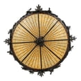 thumbnail image 4 of Meyda Tiffany 144387 Greenbriar Oak 6 Light 45" Wide Pendant - Bronze, 4 of 7