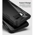 thumbnail image 4 of Ringke Fusion-X Case Compatible with Samsung Galaxy S10e, Transparent Hard Back Shockproof Advanced Bumper Cover - Carbonfiber Black, 4 of 7