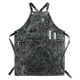 thumbnail image 1 of Delantal de estilista Jeanerlor de mezclilla negra con bolsillos para mujer, 1 of 9