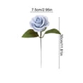 thumbnail image 3 of Singles Artificial Rose Stems With Leaves And Wedding Bouquet Decorative Florals Accents And Faux Flower Available In 5 Colors, 3 of 6