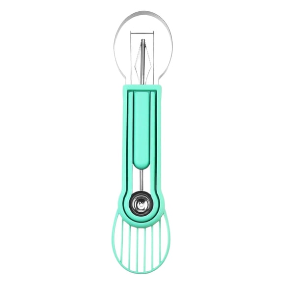 Clearance!!Melon Scoop Set 2024 Upgrade 4 In 1 Stainless Steel Watermelon Cutter Fruit Carving Tools Set Watermelon Fork Slicer Cutter Ice Melon Durable & Easy Clean,Multi-Purpose & Space-Saving