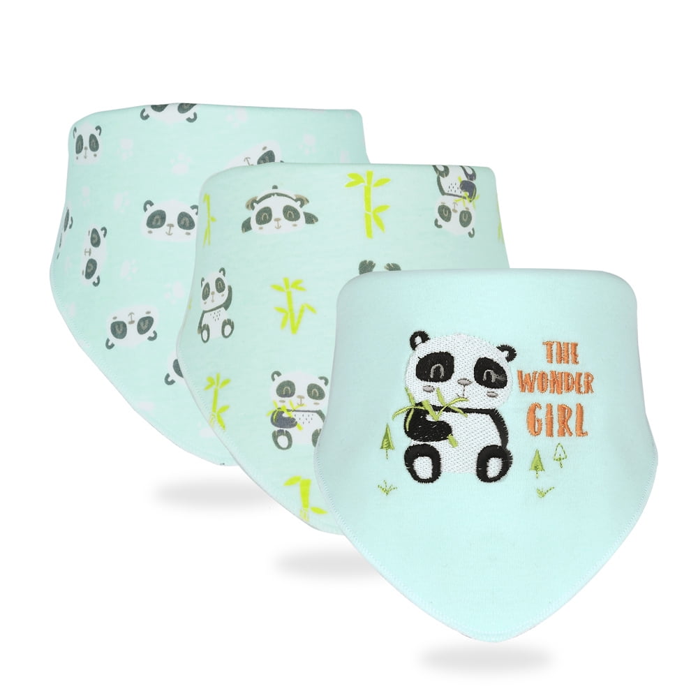ACHICOO 3Pcs Cotton Baby Saliva Towel Baby Snap Button Triangle Bib Bunny ACHICOO 3Pcs Cotton Baby Saliva Towel Baby Snap Button Triangle Bib Bunny