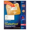 "Avery(R) WeatherProof(TM) Mailing Labels with TrueBlock(R) Technology for Laser Printers 15513, 2"" x 4"", Pack of 100"