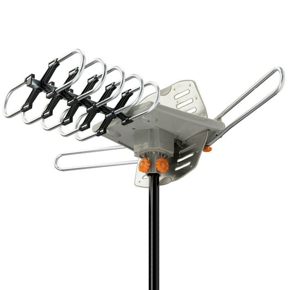 990 Mile Outdoor TV Antenna Motorized Amplified V/UHF HDTV 1080P 4K 360° Rotate