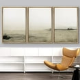 thumbnail image 3 of IDEA4WALL Framed Wall Art Print Set Minimalist Watercolor Tan Sand Landscape Abstract Shapes Illustrations Modern Decorative Boho for Living Room, Bedroom, Office - 24"x36"x3 Natural, 3 of 5