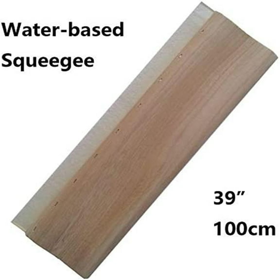 PreAsion Screen Printing Squeegee 39 Inch 65 Durometer Ink Squeegee Wooden Water Scraper
