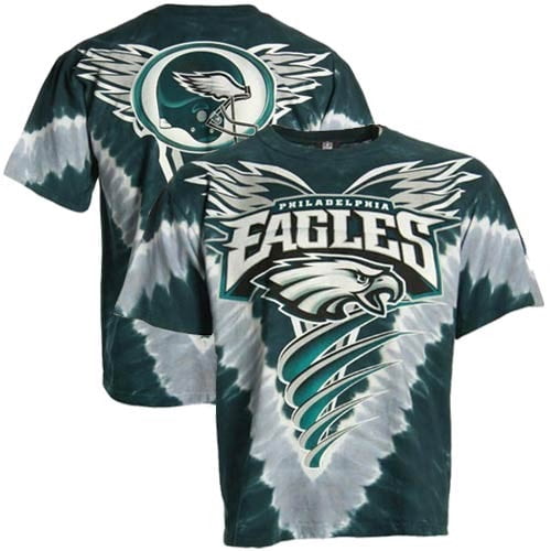Philadelphia Eagles Majestic V Tie-Dye 