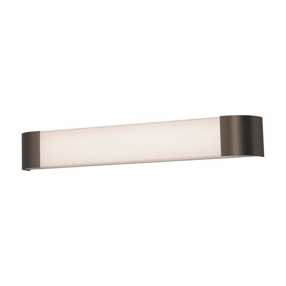 AFX Allen 3-feet Oil-Rubbed Bronze LED Vanity, White Acrylic Shade