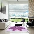 thumbnail image 6 of Ahgly Company Indoor Round Patterned Orchid Purple Area Rugs, 8' Round, 6 of 6