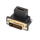 thumbnail image 2 of 90° Adapter HD Multimedia Interface Female To DVI Male Converter Simple Connection Computer Supplies Saving Space  for Desktop Computer ANGGREK Otros, 2 of 8