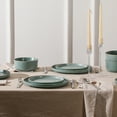 thumbnail image 6 of Earth & Clay Amber 12-Piece Dinnerware Set Stoneware, Green, 6 of 7