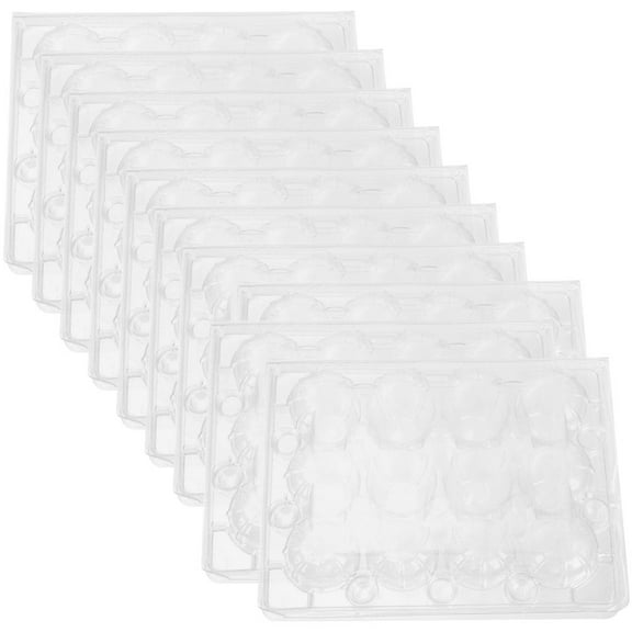 TEHAUX 20 Pcs Bulk Egg Cartons Trays for Quail Eggs Organizers