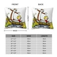 thumbnail image 4 of Calvin And Hobbes Throw Pillow Cover Decoration Pillow Case Cushion Home Decor for Home Sofa Couch 26"x26", 4 of 8