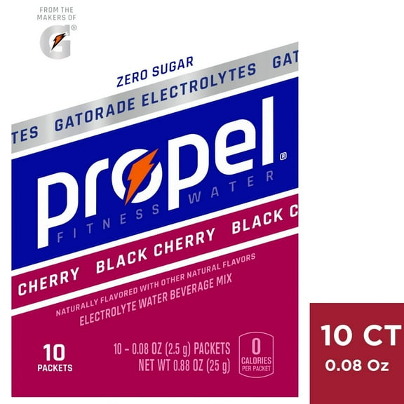 2X - Propel Black Cherry Sport Mix - 10pk/0.08oz Pouches
