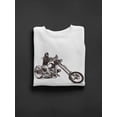 thumbnail image 3 of Hand-Drawn Biker Design Sweatshirt Men -Image by Shutterstock, Male XX-Large, 3 of 4
