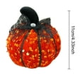 thumbnail image 6 of Dserhfy Sequined Pumpkin Centerpiece Halloween Pumpkin Decoration Glittery Pumpkin with Bow Ornament for Fall Thanksgiving Home Tabletop Decor, 6 of 8