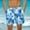 Light Blue#, variant on Big & Tall Men's Swim Trunks Swimsuit Mens Floral Print Swim Board Short Bathing Suit Trendy Men Hawaiian Beach Shorts with Pockets & Elastic Waist 3X 4X 5X