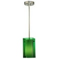 thumbnail image 2 of Meyda Tiffany 111384 5" Square Quadrato Green Mini Pendant - Green, 2 of 4