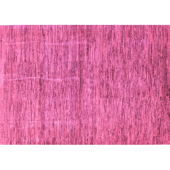 Ahgly Company Indoor Rectangle Abstract Purple Modern Area Rugs, 2' x 3'