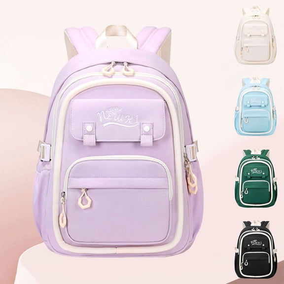 ibiyuan Student Backpack Student Easy-Clean Trendy Bookbags with Large Pockets Geometric Back To School Supplies Gift / Holiday Gift,One Size,Light Blue