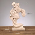 thumbnail image 3 of Escultura de Pareja Besándose Estatuilla de Resina, Decoración del Hogar Ideal para Sala de Estar, Dormitorio, Oficina y Escritorio, 3 of 4