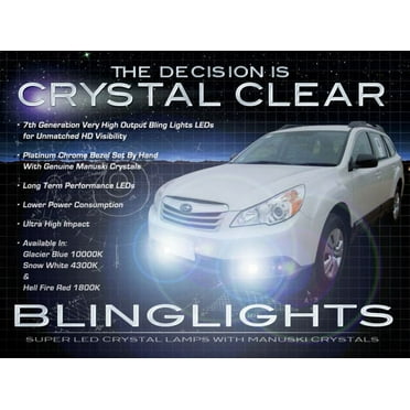 For 2009 2010 2011 2012 Subaru Outback Blue LED Fog Lamps Lights Kit