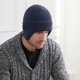 thumbnail image 5 of Gorro de punto de otoño e invierno para hombre y mujer, gorro cálido con protección para los oídos, gorro de lana para conducción al aire libre, jersey de esquí, gorro frío, 5 of 6