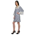 thumbnail image 4 of Moomaya Printed Cotton Venice Lace Bridesmaid Robe Short Robes For Women, 4 of 6