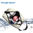 thumbnail image 6 of Goofa White And Gold Geometry Printed Toiletry Bag with Handle,Large Capacity Travel Makeup Cosmetic Bag for Women, Carry on Airport Airline Compliant Bag, 6 of 9