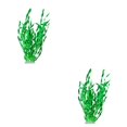 thumbnail image 2 of stanreset 1/2/3/5 ABS Fishtank Artificial Water Plant Decorative Simulation Colorful Replacement Aquatic Plants Grasses Ornament Green 2PCS, 2 of 6
