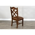 thumbnail image 4 of Sunny Designs Santa Fe 19" Double Crossback Wood Chair in Dark Chocolate, 4 of 6
