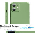 thumbnail image 2 of 3 in 1 Compatible with iPhone 12 Mini Case, [Camera Protection] with 2 Pcs Screen Protectors, Slim Liquid Silicone [Microfiber Lining] Shockproof Phone Case for 12 Mini 5.4 inch (Mint Green), 2 of 16