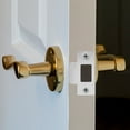 thumbnail image 3 of SHINYPASING 4Pcs Deadbolt Strike Plate Silver Lock Guidance Homeowners DIY, 3 of 7