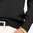 thumbnail image 6 of Loose Fit Pullover With V Neck Design Women's Long Sleeve Polyester Knit Sweater, 6 of 11