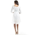 thumbnail image 4 of Vestido bordado tipo eyelet Roman Fashion /Juvenil, 111 (Blanco) blanco EG, 4 of 5