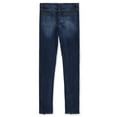 thumbnail image 2 of Cookie's Girls' Rip-Patch Stretch Skinny Jeans - pacific blue, 6x (Little Girls), 2 of 4