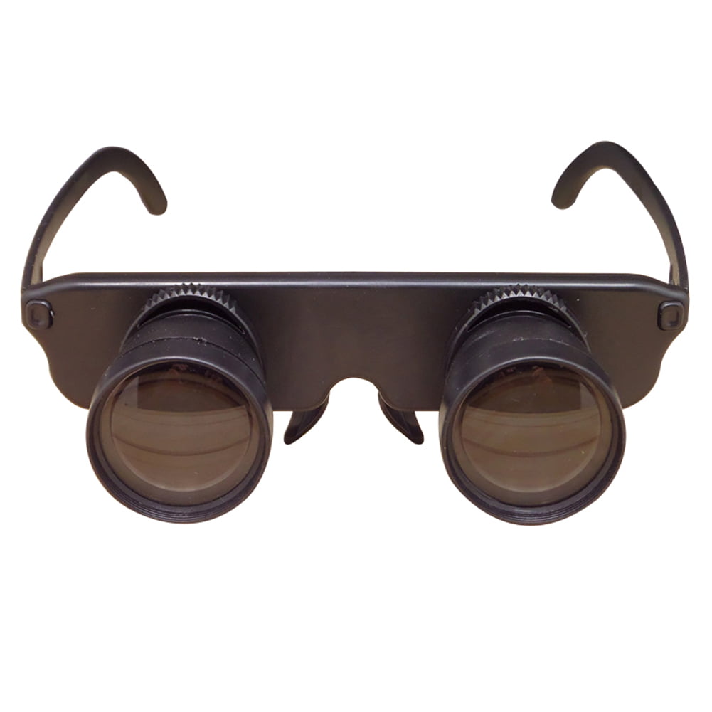 Shentesel 3 in 1 Glasses Style 3x28 Telescope Presbyopic Sunglasses Fishing Binoculars Black 
