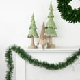 thumbnail image 2 of Northlight 18' x 3" Pre-Lit Pine Two-Tone Artificial Christmas Garland, Clear Lights, 2 of 5