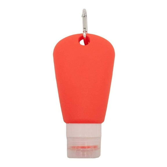 Envase para Viaje Prichos de Silicón Anaranjado