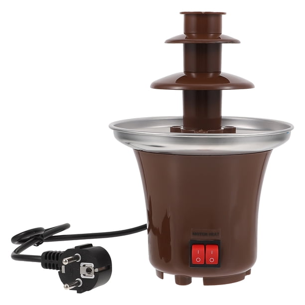 EeaseMX Máquina para hacer fondue en cascada con fuente de chocolate de 3 capas, 1 unidad