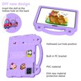 thumbnail image 7 of Dteck for Onn 10.1 Tablet Case (2024) Model#100135925, Child-Proof Handle Grip Holder EVA Shockproof Kids Case Cover with Kickstand for Walmart Onn Tablet Case 10.1 inch (Gen 4),Purple, 7 of 7