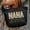 Black, variant on Personalized Nana Zippered Tote Bag with Children s Names, Floral Grandma Tote, Custom Nam