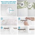 thumbnail image 5 of No Hook Shower Curtain, Green Christmas Shower Curtains for Bathroom with See Through Top Window, Snowflakes Xmas Winter New Year Waterproof & Washable Bath Curtain Stand Up Stall 36"x72", 5 of 9