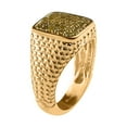 thumbnail image 4 of Yellow Diamond 1.00 ctw Men's Ring in Vermeil Yellow Gold Over Sterling Silver Size 14 Christmas Gifts, 4 of 9
