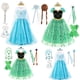 thumbnail image 2 of Vestido de princesa Anna Elsa de Disney para niñas, vestido de baile de malla, ropa de cumpleaños, carnaval, Halloween, disfraz de reina de las nieves de Frozen, 2 of 4