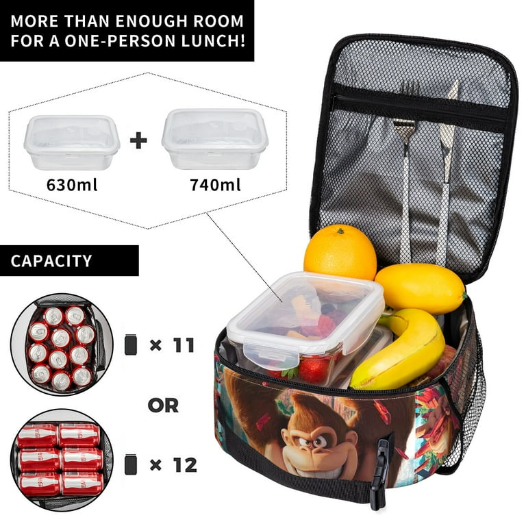Donkey Kong Gorilla Lunch Bag Large Capacity Lunch Box