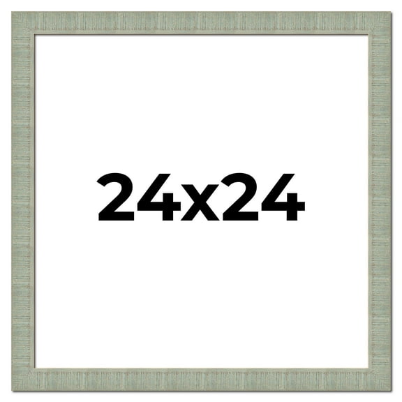 24x24 Frame Green Desert Pear Solid Wood Picture Frame | 1.625 Inch Moulding Width | Interior Frame