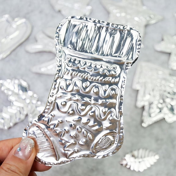 20x30cm Silver Embossed Paper, 10Pcs Premium Foil Sheets for DIY Art and Decor Crafts